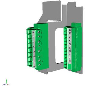 Aansluit-set 20 stroomtrafo XR-2 en 3 8x2,5mm² stroomtrafo k