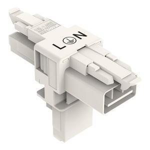 T-verdeler 3-polig Cod. A wit 890-656