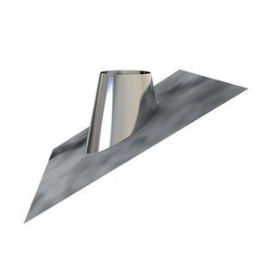 DW Ø125mm Dakplaat lood 30-45°