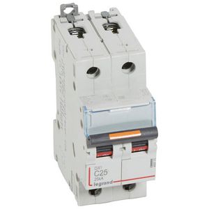 Installatieautomaat 2-polig C-karakteristiek 25A 25kA DX³ DIN