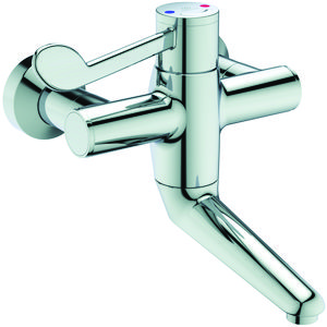 Ceraplus2 therm. wandmengkr.chroomdraaibare uitloop 150mm incl. afsl.s-koppeling