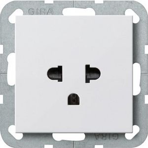 wandcontactdoos EURO-US System 55 zuiver wit m