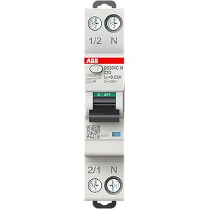 DS301CM C13 A30 Compact DS301CM 1P+N 13A C 30mA A 6kA