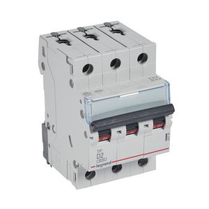 Installatieautomaat MCB TX3 3-polig D-karakteristiek 2A 6000A