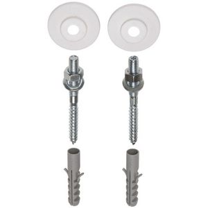 Fonteinbevestingset met stokeind M8x80mm verzinkt