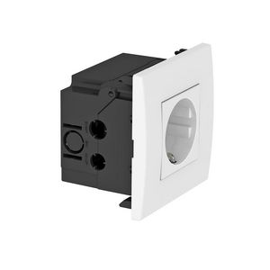 Contactdooseenheid Module 45 1-voudig 84x84x59mm puur wit