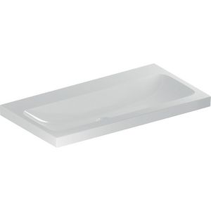 iCon Light wastafel 90x48cm z/kraangat z/overloop wit