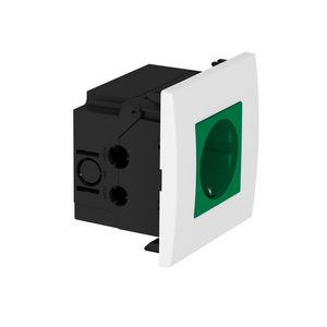 Contactdooseenheid Module 45 1-voudig 84x84x59mmarbonaat