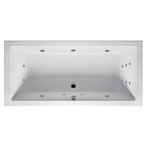 Whirlpool Lusso Rihopool 200x90cm systeem FLOW rechts hoogglans wit