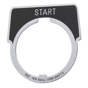 Etiket drukknop 30mm MarkeringSTART" Zwa Harmony 9001K