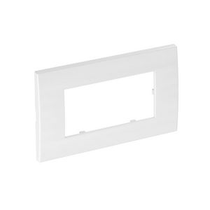 Afdekramen mod. 45 2-vdg 84x140mm polycar. puur wit 6119342