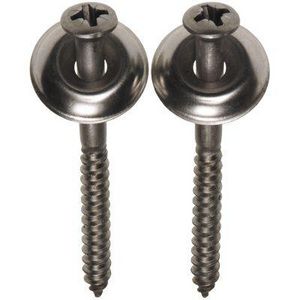 Closetbevestigingsset 2 houtschroeven DIN7995 5.5x70 RVS + kraalring RVS A2 VVE=50