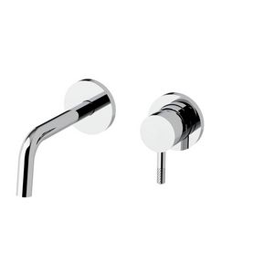 Inbouw wastafelmengkr+uitloop 175mm 2roz. diam.70 JL006CR70