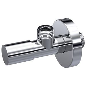 Hoekstopkraan Linea 1/2" bt.x1/2"bt. chroom rozet 0