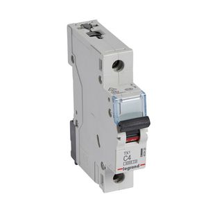 Installatieautomaat MCB TX3 1-polig C-karakteristiek 4A 6000A