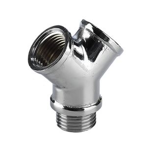 Y-stuk 1/2" bt. + 2x 1/2" bn. chroom