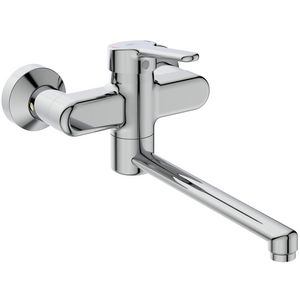 Ceraplus 2 wandmengkraan chroom draaibare uitloop 250mm incl. afsluitbare s-koppeling