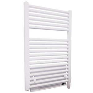 Elektr. badkamerradiator CLAUDIA BLOW (1870mm) 1900x500mm 900W (+1000W fanheater) wit RAL9016 incl. RF-ontvanger