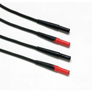Heavy duty-meetsnoeren - lengte 1,5 m - rood & zwart