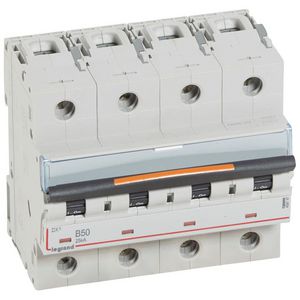 Installatieautomaat 4-polig B-karakteristiek 50A 25kA DX³ DIN