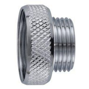 Verloopnippel messing verchroomd M22X1X3/8 50050694