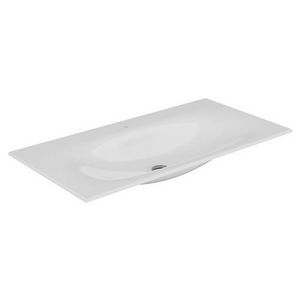 Edition 11 wastafel 1055x17x538mm met kraangat z.overloop