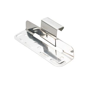 Schuifklang voor felsprofiel RVS 0,4mm 25mm hoog