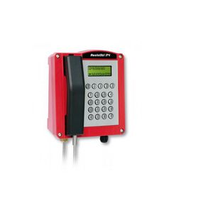 WEERBESTENDIGE TELEFOON RESISTEL IP4 ROOD MET RELAIS + 2X LA