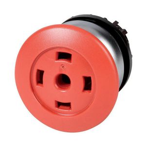 Paddestoeldrukknop rood zonder toetsplaat terugverend VVE=25