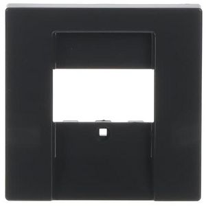 Centraalplaat luidsprekercontactdoos/TAE/USB f-antraciet (1766-81)