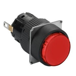 Signaallamp Rond Ø16mm IP65 LED 24V Connector Rood VVE=5