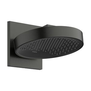 Hoofddouche 250 met douchearm 1 straalsoort EcoSmart wand Brushed Black Chrome Rainfinity