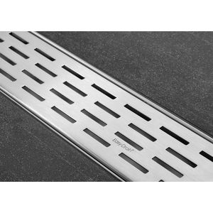 PROMO Multi Fixt-1 rooster tbv douchegoot 700x98mm RVS geborsteld (EDF700)