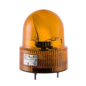 Draaiende spiegel Zoemer Ø120mm 24V Oranje