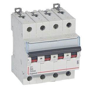 Installatieautomaat MCB DX³ 4-polig B-karakteristiek 6A 10000A