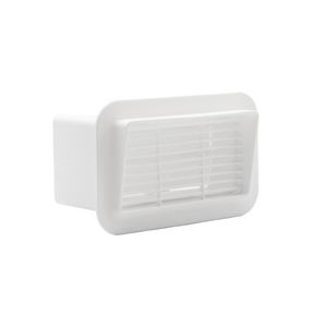 Lamellenrooster 2 lamellen 110x54mm wit