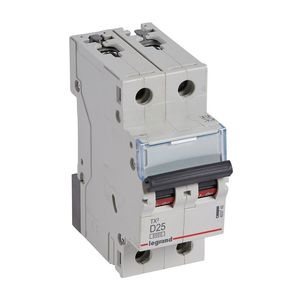 Installatieautomaat MCB TX3 2-polig D-karakteristiek 25A 6000A