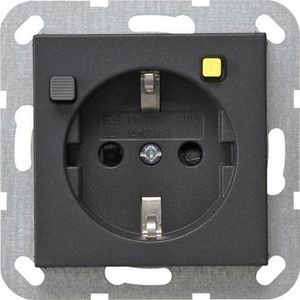 wandcontactdoos aardlekbeveil. 30 mA Safety Plus System 55 antraciet