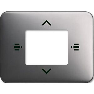 Afdekplaat 6-voudig bedieningselement KNX jaloezie platina