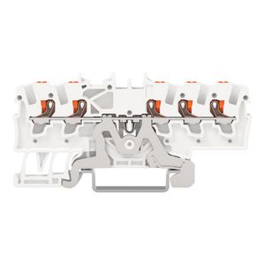 5-draads afschermklem Met drukknop 1,5mm² wit VVE=20