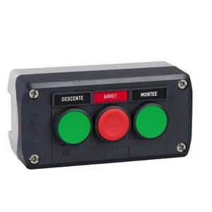 Drukknopkast 3 functies 1NC+2NO Groen/rood/d Harmony XAL-D