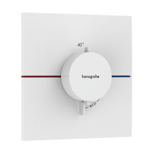 ShowerSelect Comfort E thermostaat afbouwdeel tbv inbouw mat wit