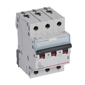 Installatieautomaat MCB TX3 3-polig C-karakteristiek 2A 6000A