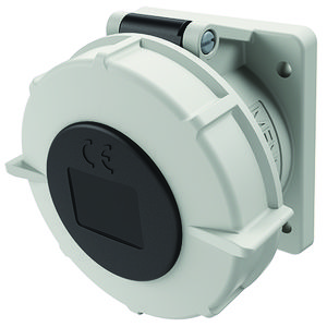 Inbouwwandcontactdoos 32A 4-polig  7H 500V IP67 TwinCONTACT