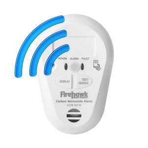 Batterij gevoede Koolmonoxide melder, incl. RF-module, 10 JA