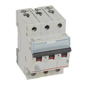 Installatieautomaat MCB TX3 3-polig B-karakteristiek 63A 6000A