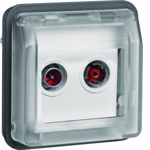 Radio/tv rijgdoos W.1 grijs