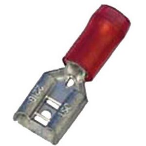 Geisoleerd vlaksteekhuls 0,5-1mm² 2,8x0,5 rood tinbr.VVE=100