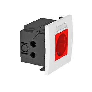 Contactdooseenheid mod. 45 1-vdg 84x84x59mm 6119423
