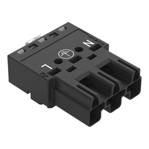 Male met direct PE-contact 3-polig 770-213/002-000 VVE=100